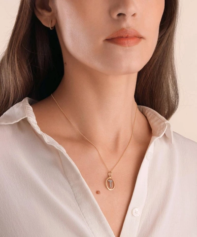 Annoushka 18ct Gold T Diamond Initial Pendant In Gold