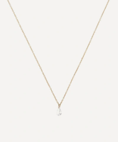 Shop Atelier Vm 18ct Gold Filo Di Luce Drop Diamond Necklace