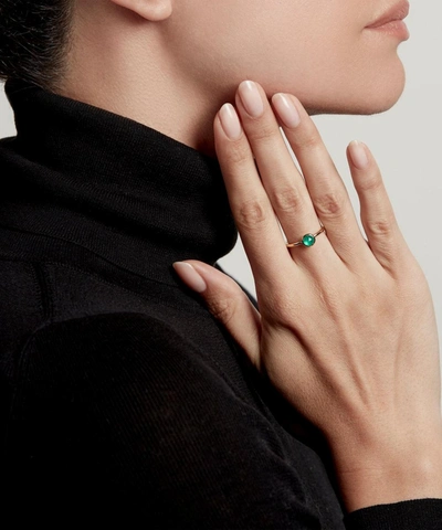 ASTLEY CLARKE ASTLEY CLARKE GOLD PLATED VERMEIL SILVER MINI STILLA GREEN ONYX RING 000702411