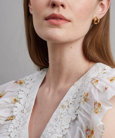 Alighieri Gold-plated The Flashback Twist Earrings In Gold
