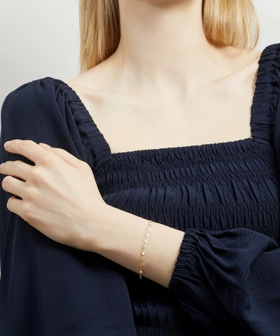 Sia Taylor 18ct Gold Even Tiny Dots Bracelet In Gold