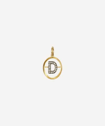 Shop Annoushka 18ct Gold D Diamond Initial Pendant