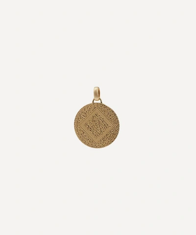 Monica Vinader Gold Plated Vermeil Silver Mini Marie Pendant Charm In Gold Vermeil
