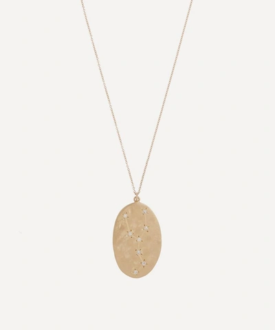Shop Brooke Gregson 14ct Gold Taurus Astrology Diamond Necklace
