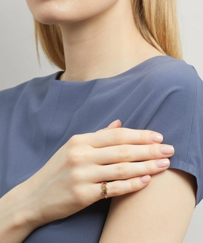 Suzanne Kalan Gold Fireworks Multi-stone Ring In Gold