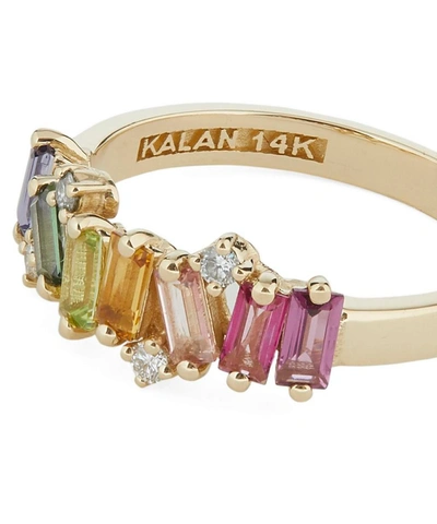 Suzanne Kalan Gold Fireworks Multi-stone Ring In Gold