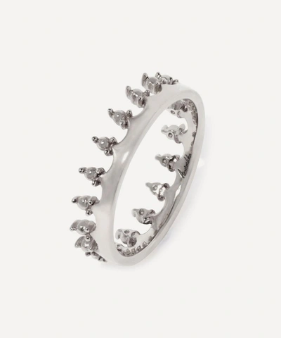 Shop Annoushka 18ct White Gold Crown Ring