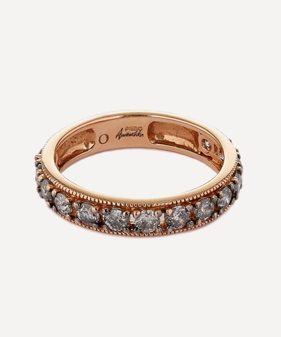 Shop Annoushka 18ct Rose Gold Dusty Diamonds Eternity Ring
