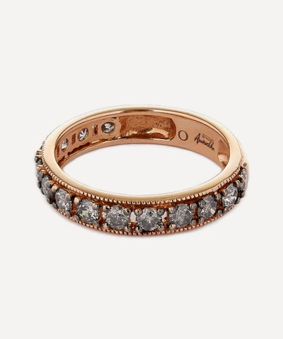 Shop Annoushka 18ct Rose Gold Dusty Diamonds Eternity Ring