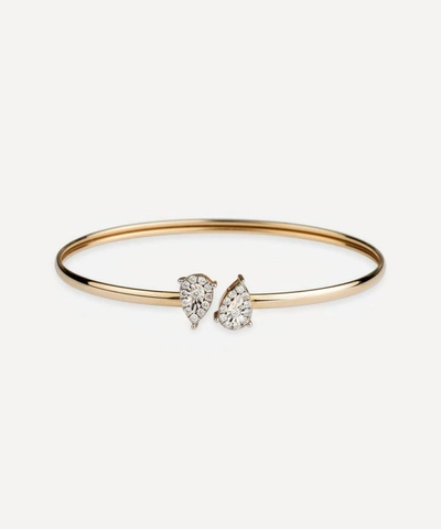 Shop Anissa Kermiche 14ct Gold North & South Diamond Bracelet