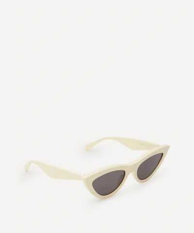 Shop Celine Cat-eye Sunglasses In Ivory