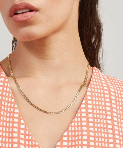 Shop Maria Black Gold-plated Carlo Chain Necklace