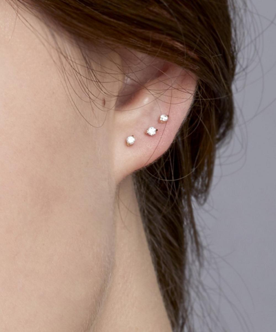 Dinny Hall 14ct Gold Shuga Diamond Stud Earrings In Gold