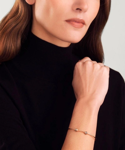 Annoushka 18ct Rose Gold Mythology White Sapphire Charm Bangle In Rose Gold