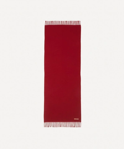 Shop Acne Studios Canada New Wool Scarf In Cherry Red