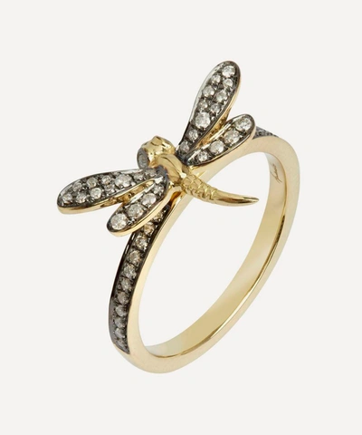 Shop Annoushka 18ct Gold Love Diamonds Dragonfly Ring