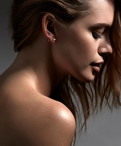 Shaun Leane Medium Gold Plated Vermeil Silver Rose Thorn Studs In Gold