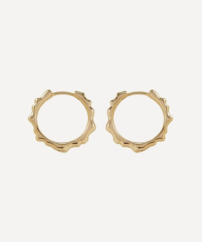 Monica Vinader Gold Plated Vermeil Silver Siren Muse Small Hoop Earrings In Gold