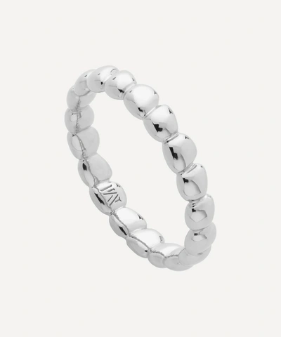 Shop Monica Vinader Silver Nura Teardrop Eternity Ring