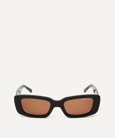 Shop Dmy By Dmy Preston Rectangular Sunglasses In Black