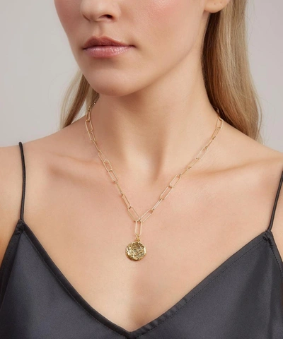 Shop Alighieri Gold-plated The Columba Pendant Necklace