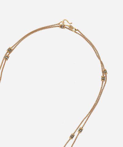 Shop Annoushka 18ct Rose Gold Alchemy Long Diamond Necklace