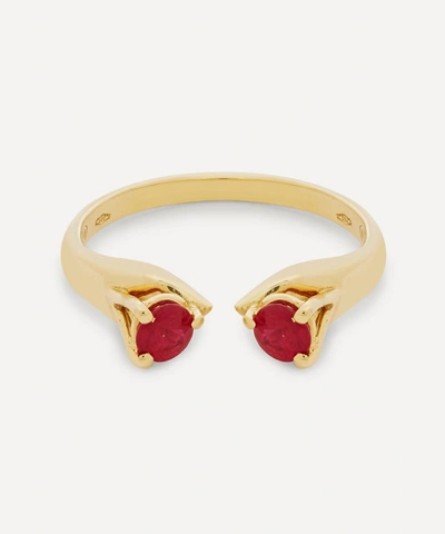 Shop Atelier Vm 18ct Gold Mirror Ruby Ring