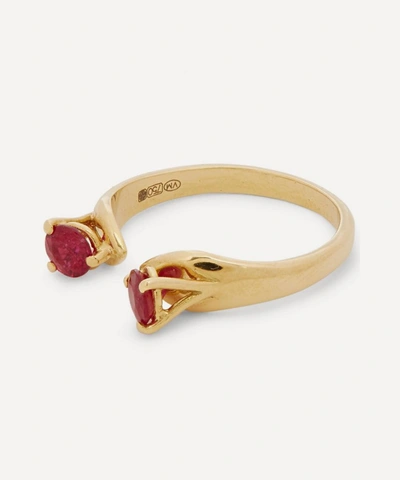 Shop Atelier Vm 18ct Gold Mirror Ruby Ring
