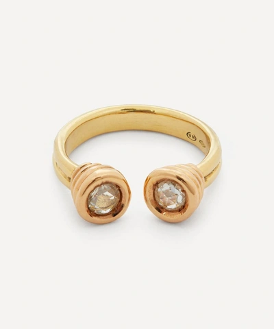 Shop Atelier Vm Mixed 18ct Gold Inge Diamond Ring