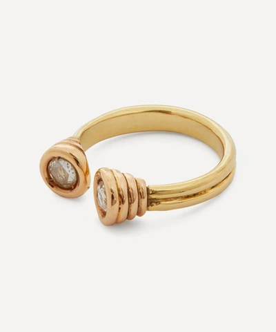 Shop Atelier Vm Mixed 18ct Gold Inge Diamond Ring