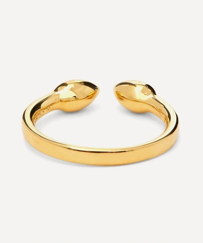 Shop Monica Vinader Gold Plated Vermeil Silver Fiji Bud Ring