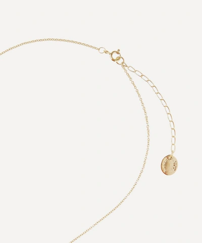 Alex Monroe Gold-plated Floral Letter K Alphabet Necklace In Gold