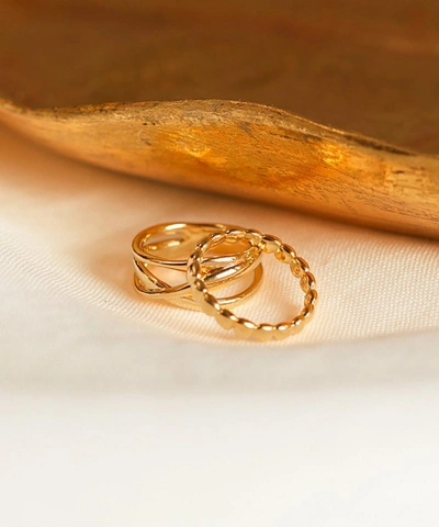 Shop Monica Vinader Gold Plated Vermeil Silver Nura Teardrop Eternity Ring