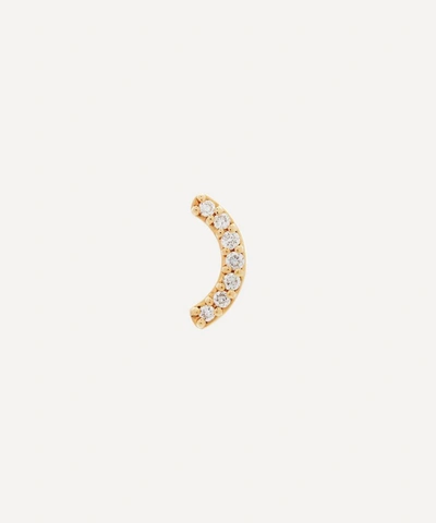 Shop Andrea Fohrman 14ct Gold Diamond Rainbow Stud Earring