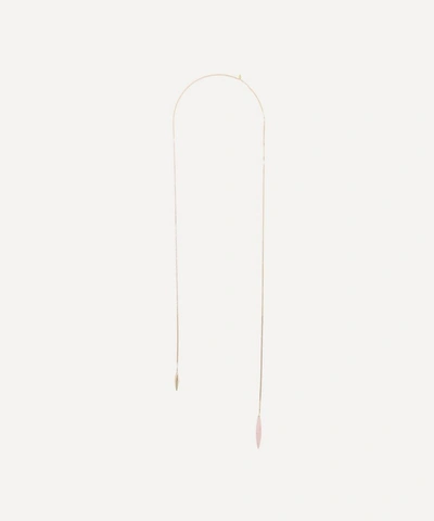 Shop Atelier Vm 18ct Gold Close To Me Rose Opal Necklace