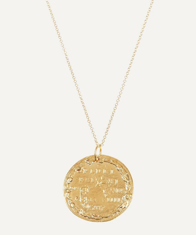 Shop Alighieri Gold-plated Il Leone Medallion Necklace
