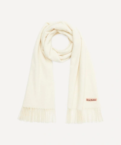 Shop Acne Studios Canada New Wool Scarf In White
