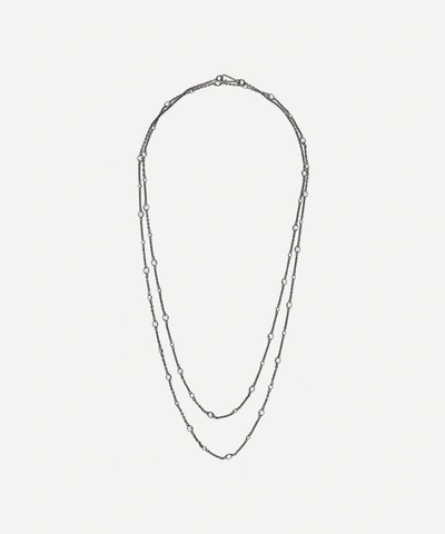 Shop Annoushka Nectar Night Jasmine Long Necklace In White Gold