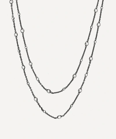 Shop Annoushka Nectar Night Jasmine Long Necklace In White Gold