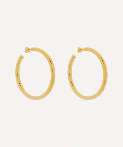 Otiumberg 14ct Gold Plated Vermeil Silver Large Chunky Hoop Earrings
