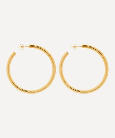 Otiumberg 14ct Gold Plated Vermeil Silver Large Chunky Hoop Earrings