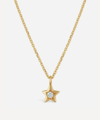 Shop Dinny Hall 14ct Gold Bijou Diamond Star Pendant Necklace