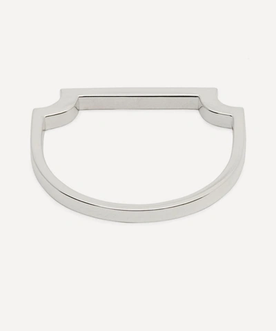 Shop Monica Vinader Silver Signature Thin Ring