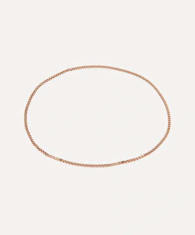 Shop Atelier Vm L'essenziale 18ct Gold Small Chain Bracelet Gift Card In Rose Gold