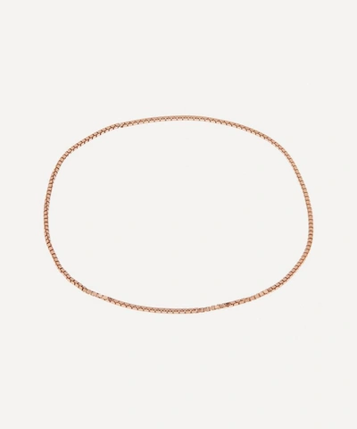 Atelier Vm L'essenziale 18ct Gold Small Chain Bracelet Gift Card In Rose Gold