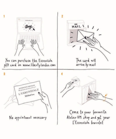 Atelier Vm L'essenziale 18ct Gold Small Chain Bracelet Gift Card In Rose Gold