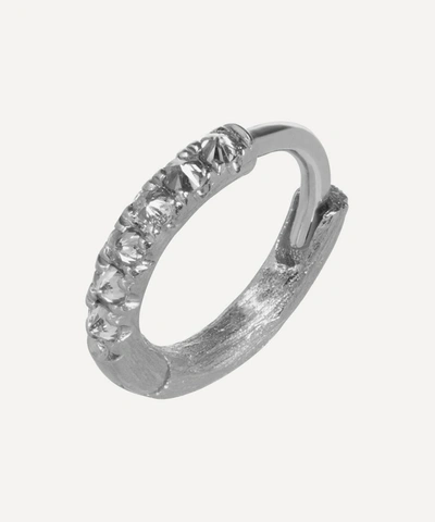 Annoushka 18ct White Gold Dusty Diamonds Hoop Earring In White Gold