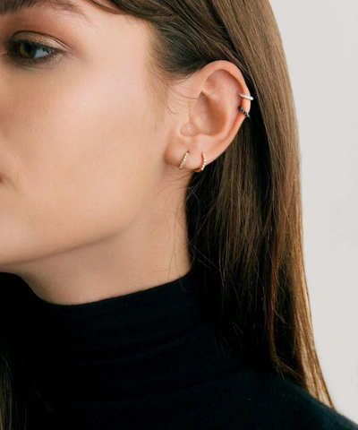 Annoushka 18ct White Gold Dusty Diamonds Hoop Earring In White Gold