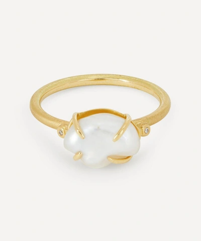 Shop Brooke Gregson 18ct Gold Pearl Cloud Ring