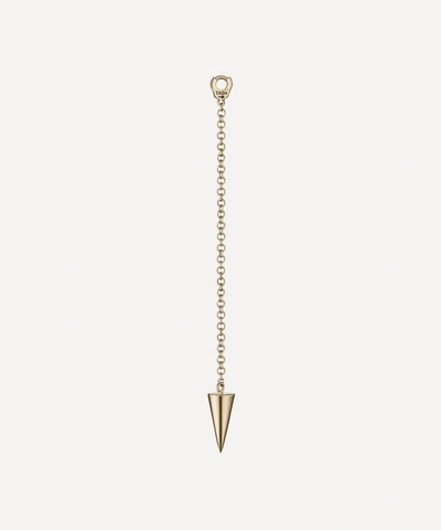 Shop Maria Tash 14ct Long Pendulum Charm With Long Spike In Gold